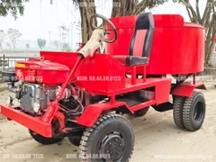 Máy trộn bê tông tự hành 12 bao 2 cầu
