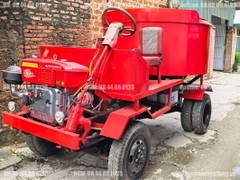 Máy trộn bê tông tự hành 12 bao 2 cầu