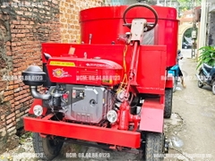 Máy trộn bê tông tự hành 12 bao 2 cầu