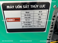 Máy uốn sắt thủy lực Nikipro Phi 25 220V
