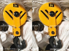 Móc cẩu pa lăng cáp điện 3 tấn