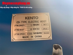Pa lăng cáp điện Kento 3 tấn 6m