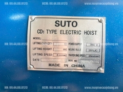 Pa lăng cáp điện Trung Quốc 5 tấn 9m CD1 380V