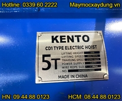 Pa lăng cáp điện Kento 5 tấn 24m