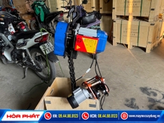 Pa lăng xích điện Bison 2 tấn 6m 220V lắp con chạy điện