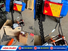 Pa lăng xích điện Bison 2 tấn 6m 220V lắp con chạy điện