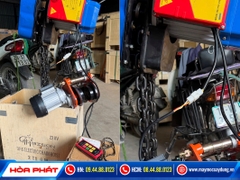 Pa lăng xích điện Bison 2 tấn 6m 220V lắp con chạy điện