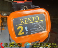 Pa lăng xích điện cố định Kento 2 tấn 6m HHBB02-02 380V