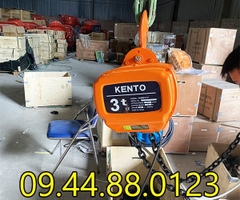 Pa lăng xích điện cố định Kento 3 tấn 6m HHBB03-02 380V