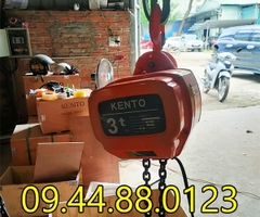 Pa lăng xích điện cố định Kento 3 tấn 6m HHBB03-02 380V