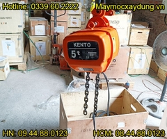 Pa lăng xích điện cố định Kento 5 tấn 6m HHBB05-02 380V