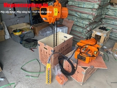 Pa lăng xích điện di chuyển 1 tấn 6m HHBB01-02 380V