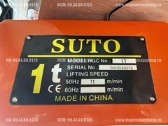 Pa lăng xích điện di chuyển 1 tấn 6m HHBB01-01 380V