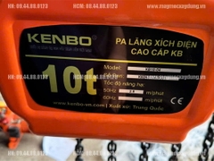 Pa lăng xích điện di chuyển Kenbo 10 tấn 6m KB10-04 380V