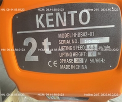 Pa lăng xích điện di chuyển 2 tấn 6m HHBB02-01 380V