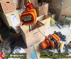 Pa lăng xích điện di chuyển Kento 5 tấn 9m HHBB05-02 380V