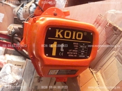 Pa lăng xích điện Koio 1 tấn 9m di chuyển HHBB01-02 380V