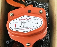 Pa lăng xích kéo tay Kawasaki 1 tấn 3m