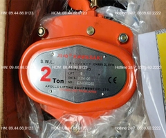 Pa lăng xích kéo tay Kawasaki 2 tấn 5m