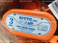 Pa lăng xích kéo tay Nitto 3 tấn 5m