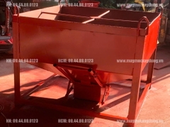 Phễu đổ bê tông 0.8 khối đựng bê tông từ xe bồn