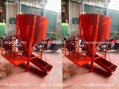 Phễu đổ bê tông 0.9 Khối có máng xoay