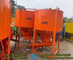 Phễu đổ bê tông 1 Khối có máng xoay