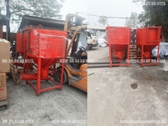 Phễu đổ bê tông 1 Khối có máng xoay