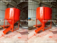 Phễu đổ bê tông 2 khối có máng xoay