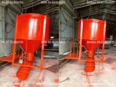 Phễu đổ bê tông 2 khối có máng xoay