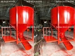 Phễu đổ bê tông 2 khối có máng xoay