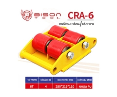 Con rùa chuyển hàng Bison 6 tấn CRA-6 bánh PU hướng thẳng