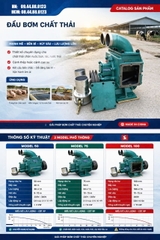 Máy bơm hút bùn chất thải 2 họng 75mm 60 m3/h