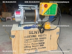 Tời điện đa năng Sento KCD750-1500 220V 30m 35 mét/phút ĐKTX