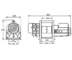 Tời điện Kio Winch CKW-300LL 90m