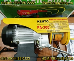 Tời điện mini Kento PA200 30m