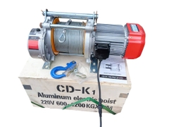 Tời điện nâng hàng CD-K1 600-1200 220V 60m 14 mét/phút