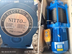 Tời điện nâng hàng Nitto KCD750-1500 380V 60m 14 mét/phút
