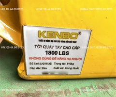 Tời quay tay Kenbo 1800LBS