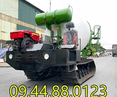 Xe bồn trộn bê tông bánh xích 1.5 khối