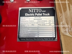 Xe nâng điện Nitto tay thấp 3 tấn