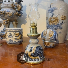 đèn thờ men rạn đắp nổi