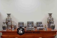 Bộ đồ thờ men rạn