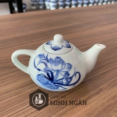 bộ ấm chén cúng men lam