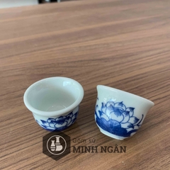 bộ nậm rượu men lam