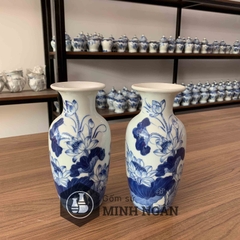 lộc bình sen men lam