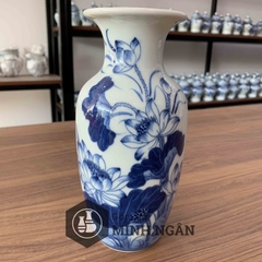 lộc bình sen men lam