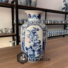lọ vẽ tứ cảnh men lam