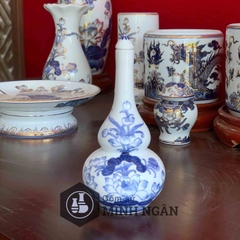 Nậm rượu hồ lô men lam