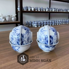 Bát cúng sen men lam